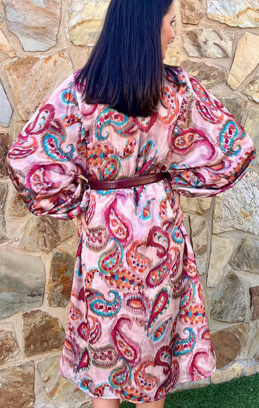 Vestido Cachemir Granate.