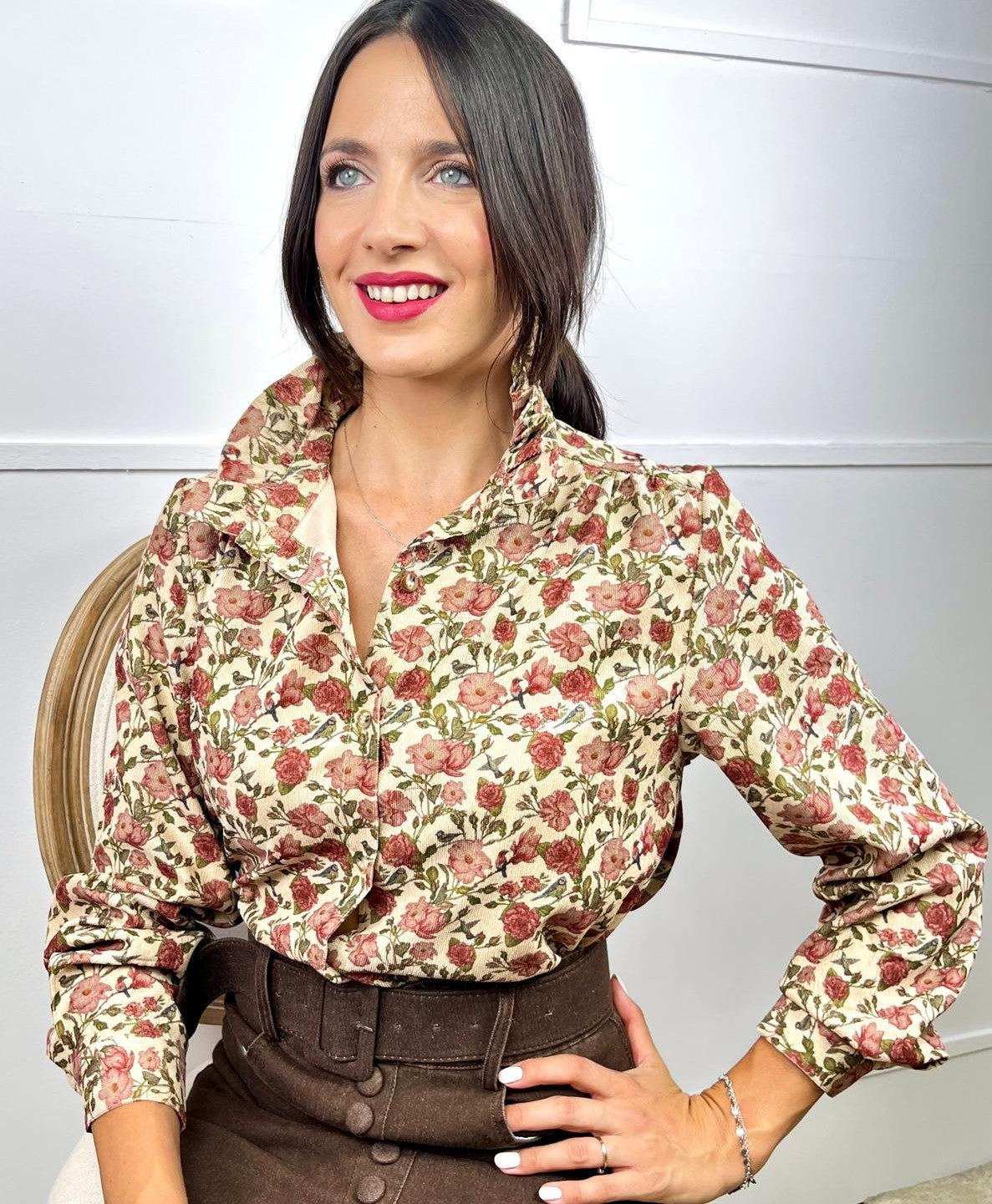 CAMISA FLORAL MICROPANA