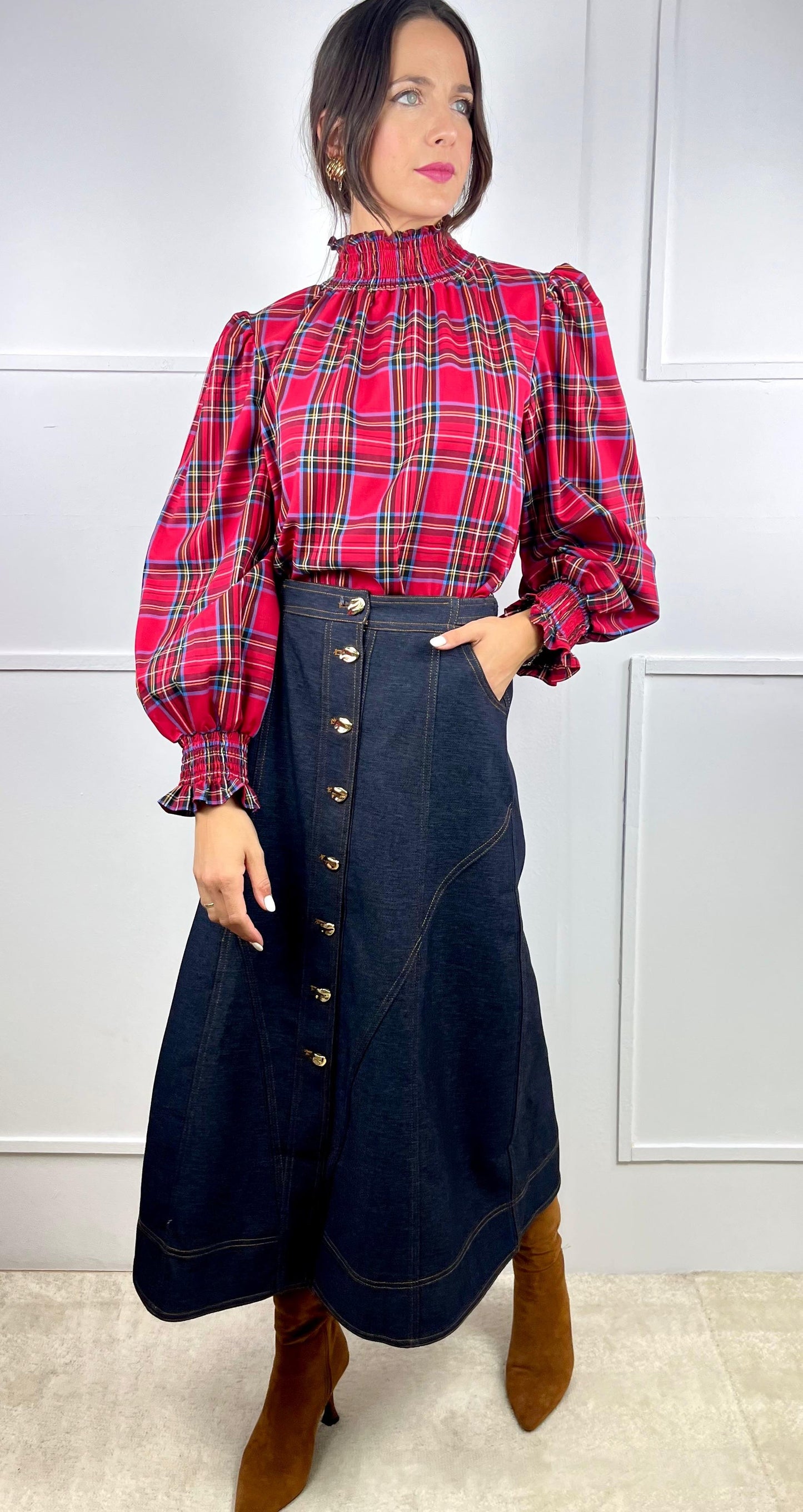 CAMISA COUNTRY CHIC ROJA