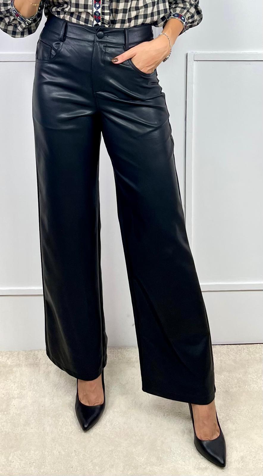 PANTALÓN POLIPIEL NEGRO