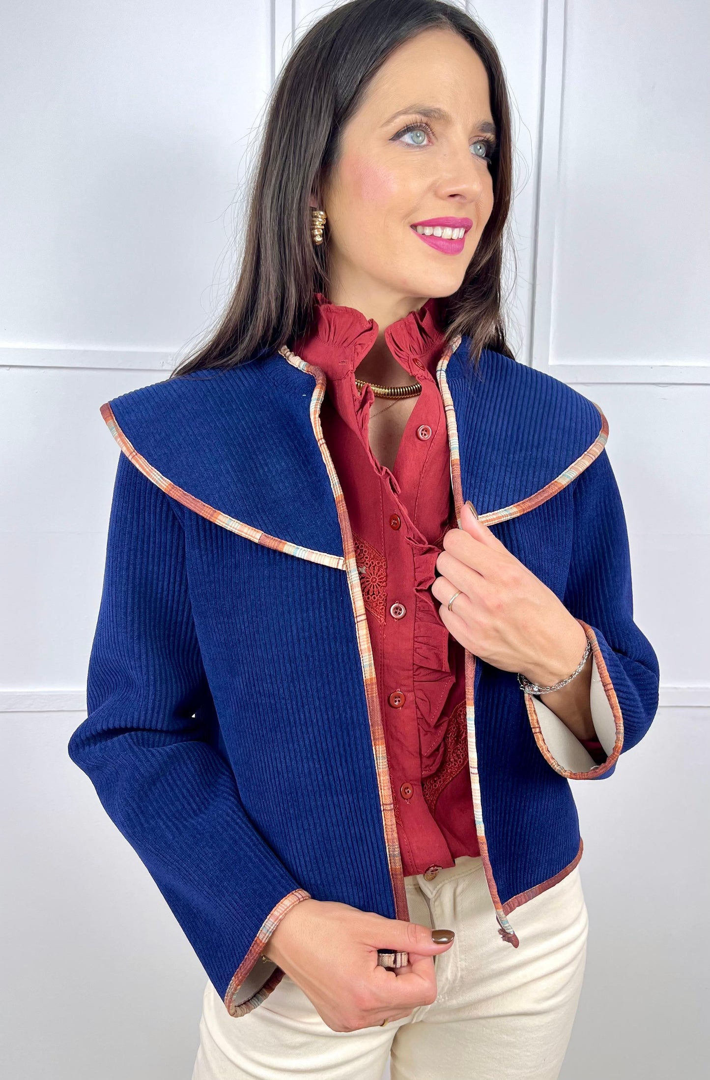 CHAQUETA PANA AZUL