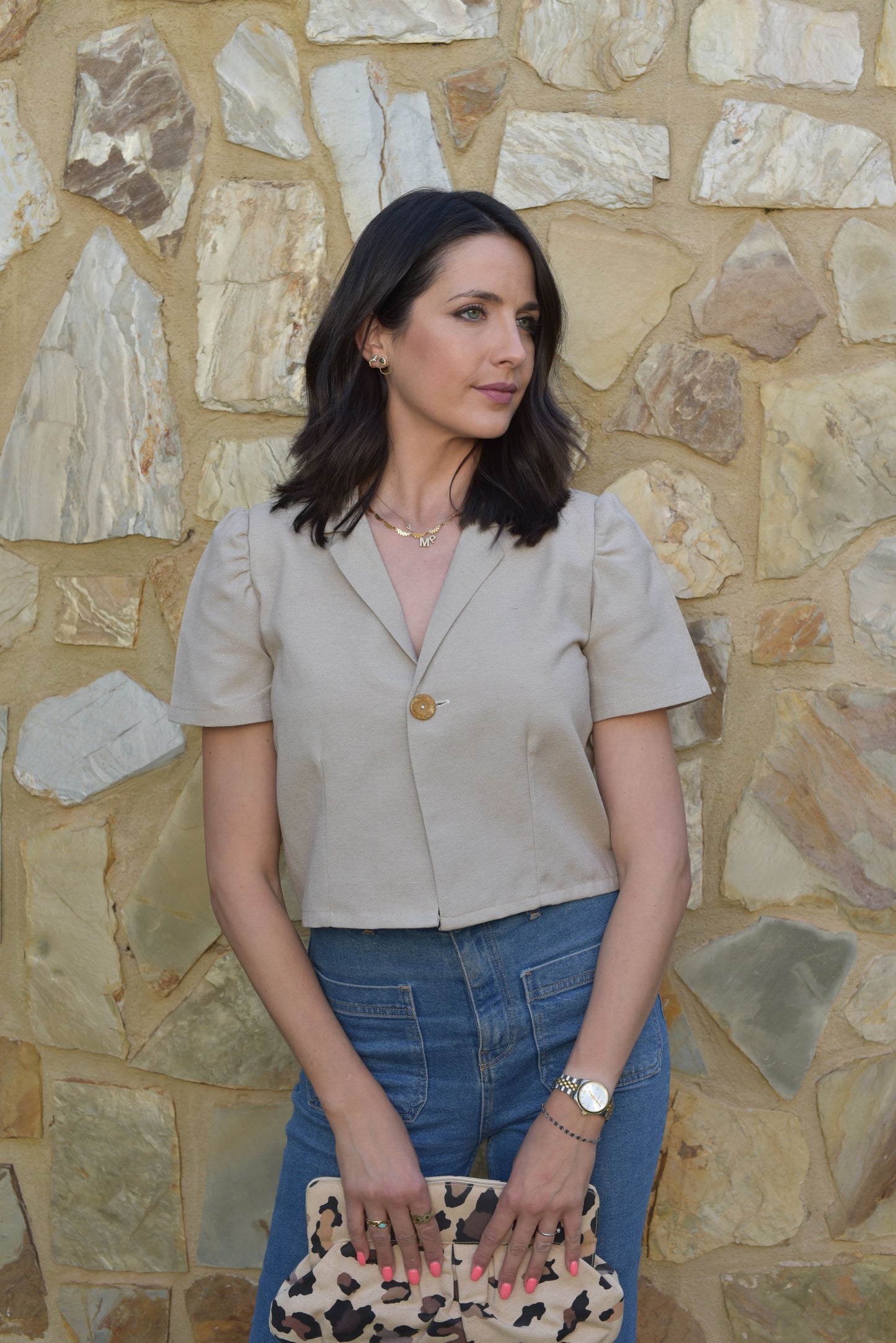 Chaqueta Fashion Beige