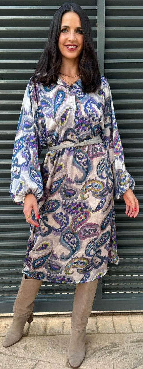 Vestido Cachemir Morado.