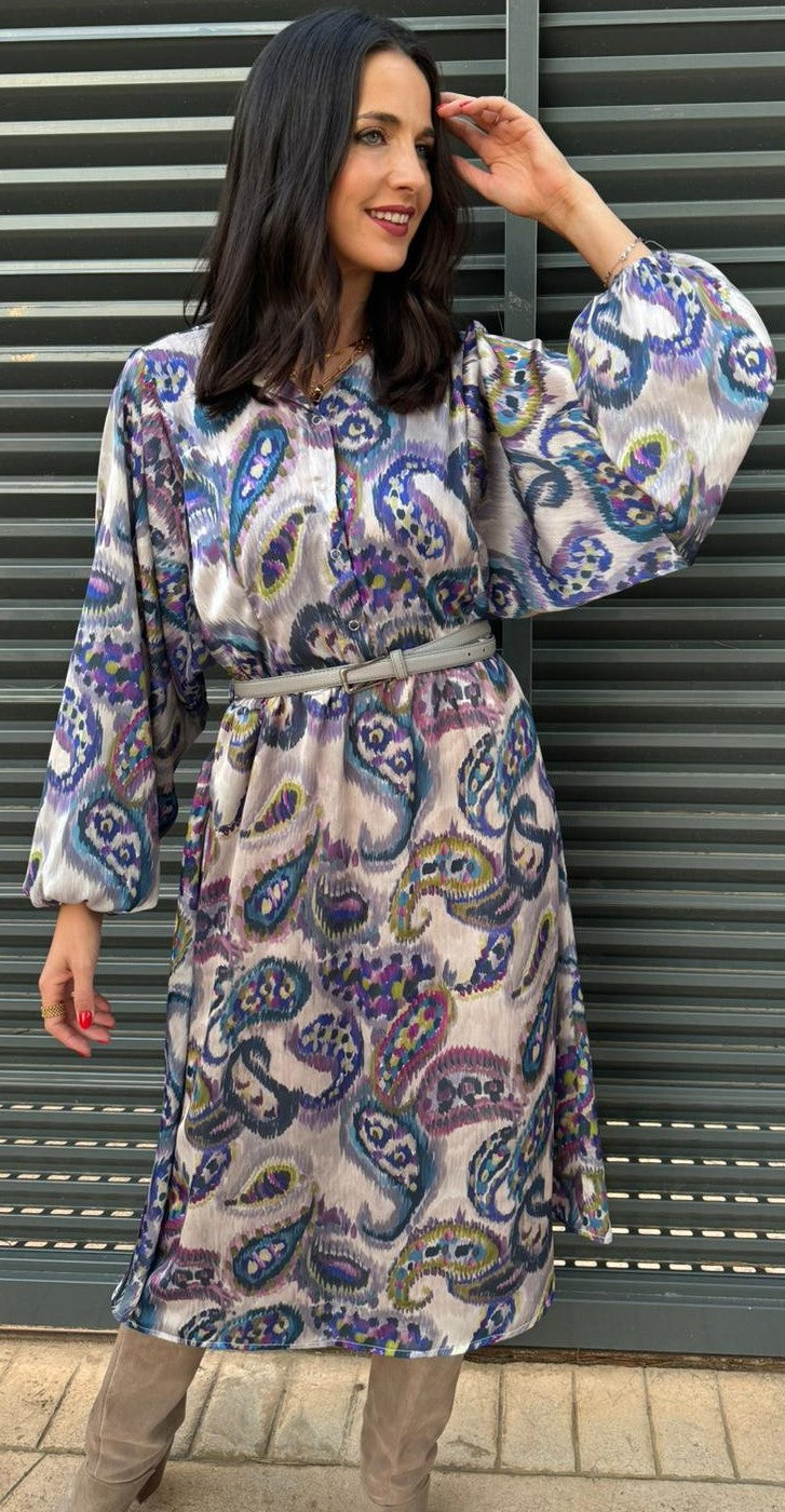 Vestido Cachemir Morado.