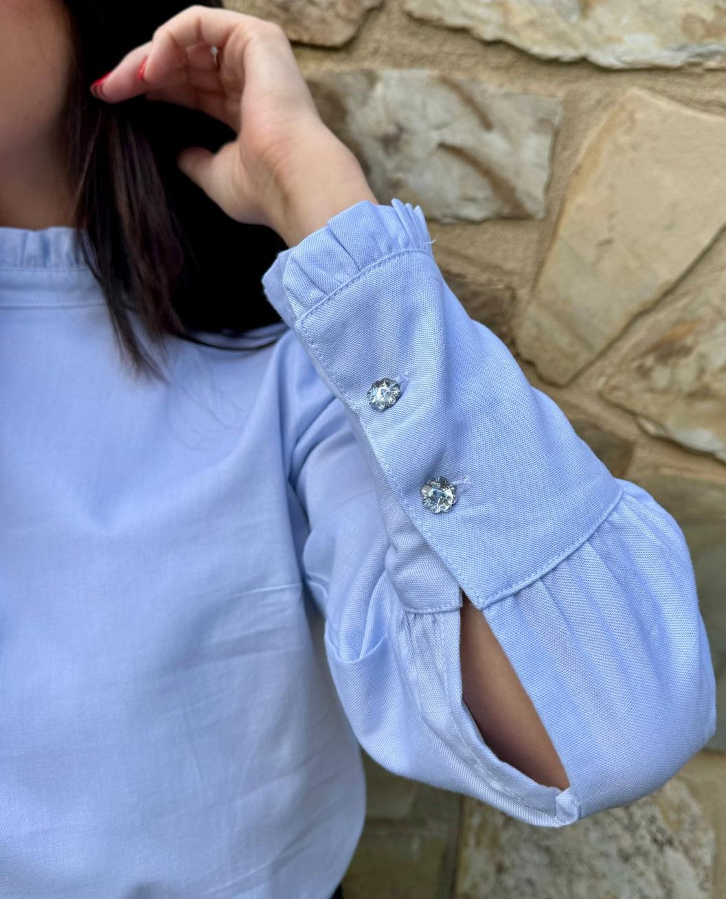 Camisa Celeste Volante.