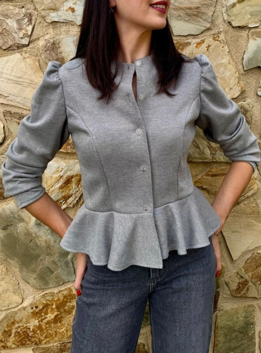 CHAQUETA GRIS CHIC