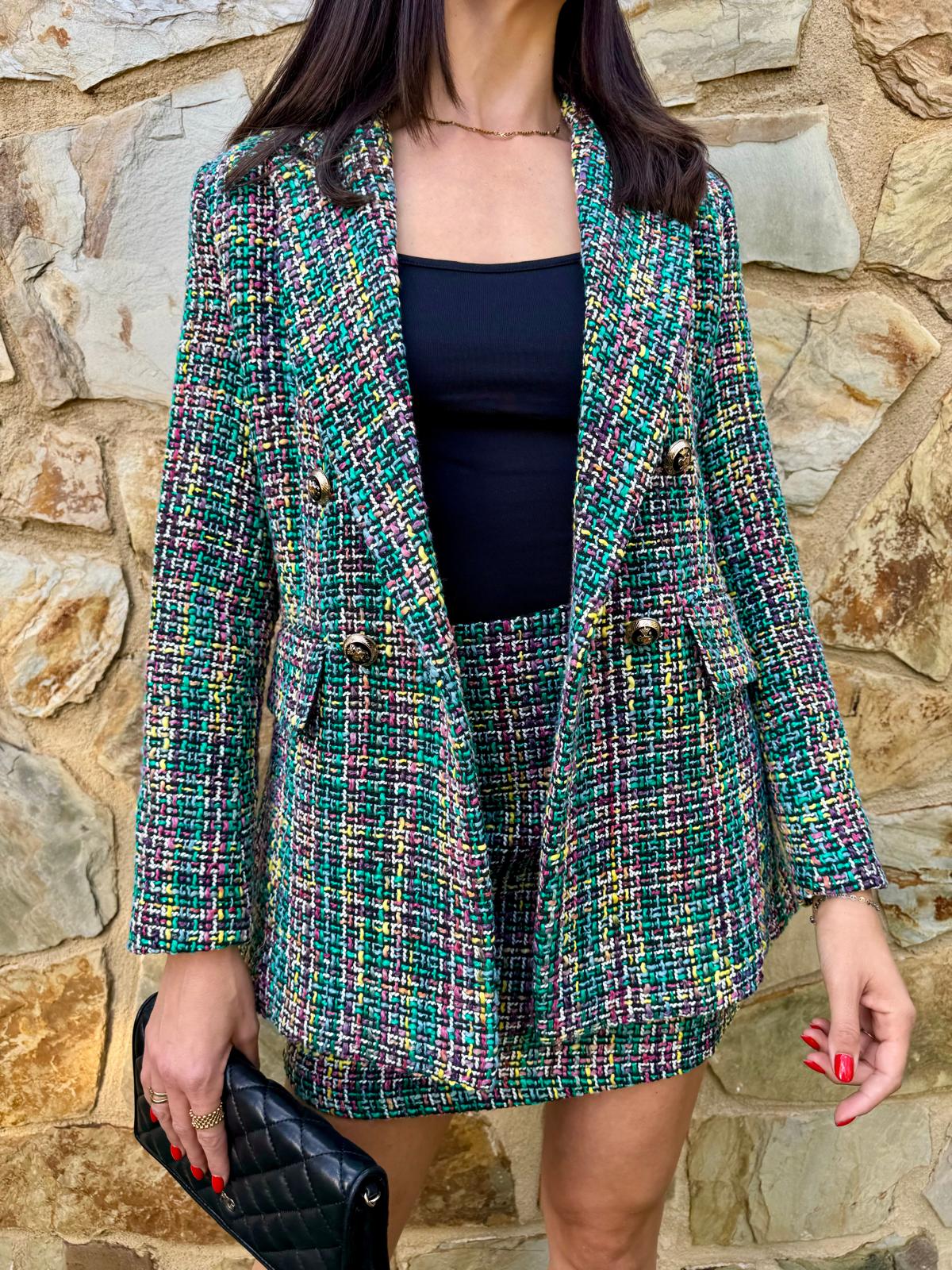 TRAJE CHANEL VERDE