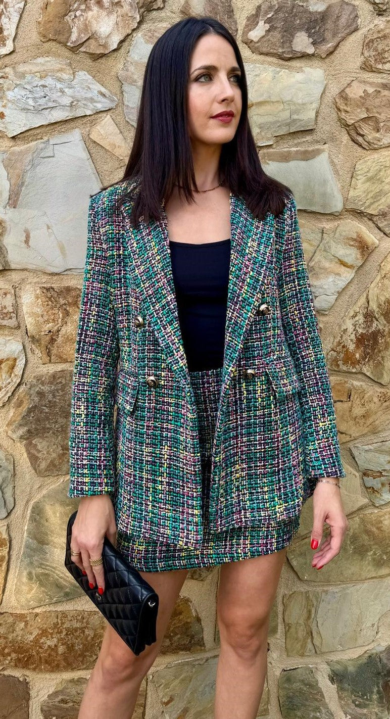 TRAJE CHANEL VERDE