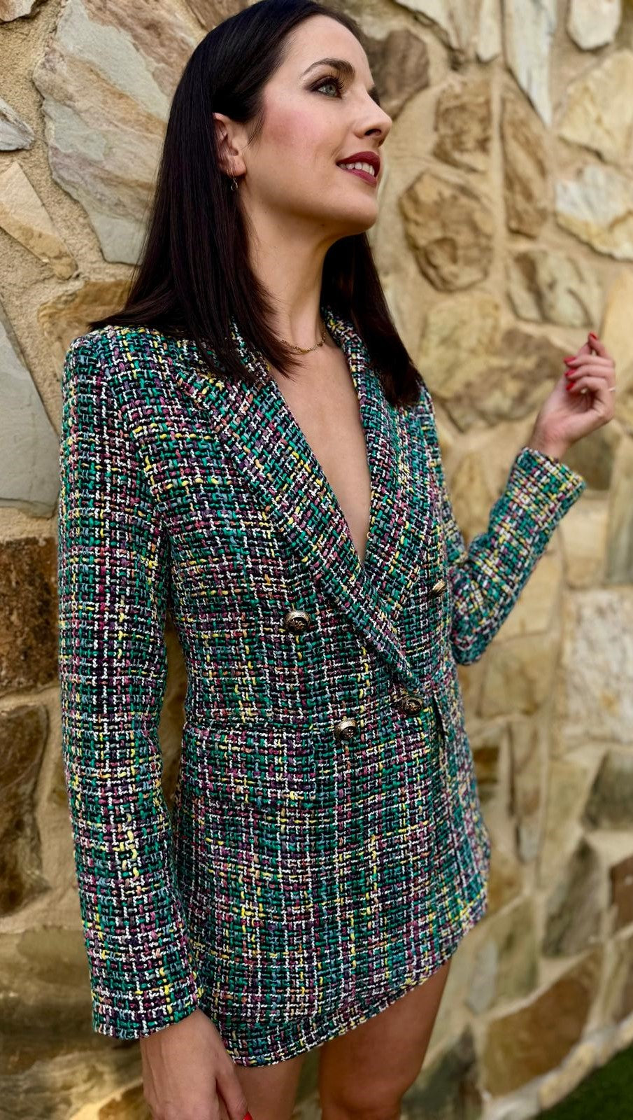 TRAJE CHANEL VERDE