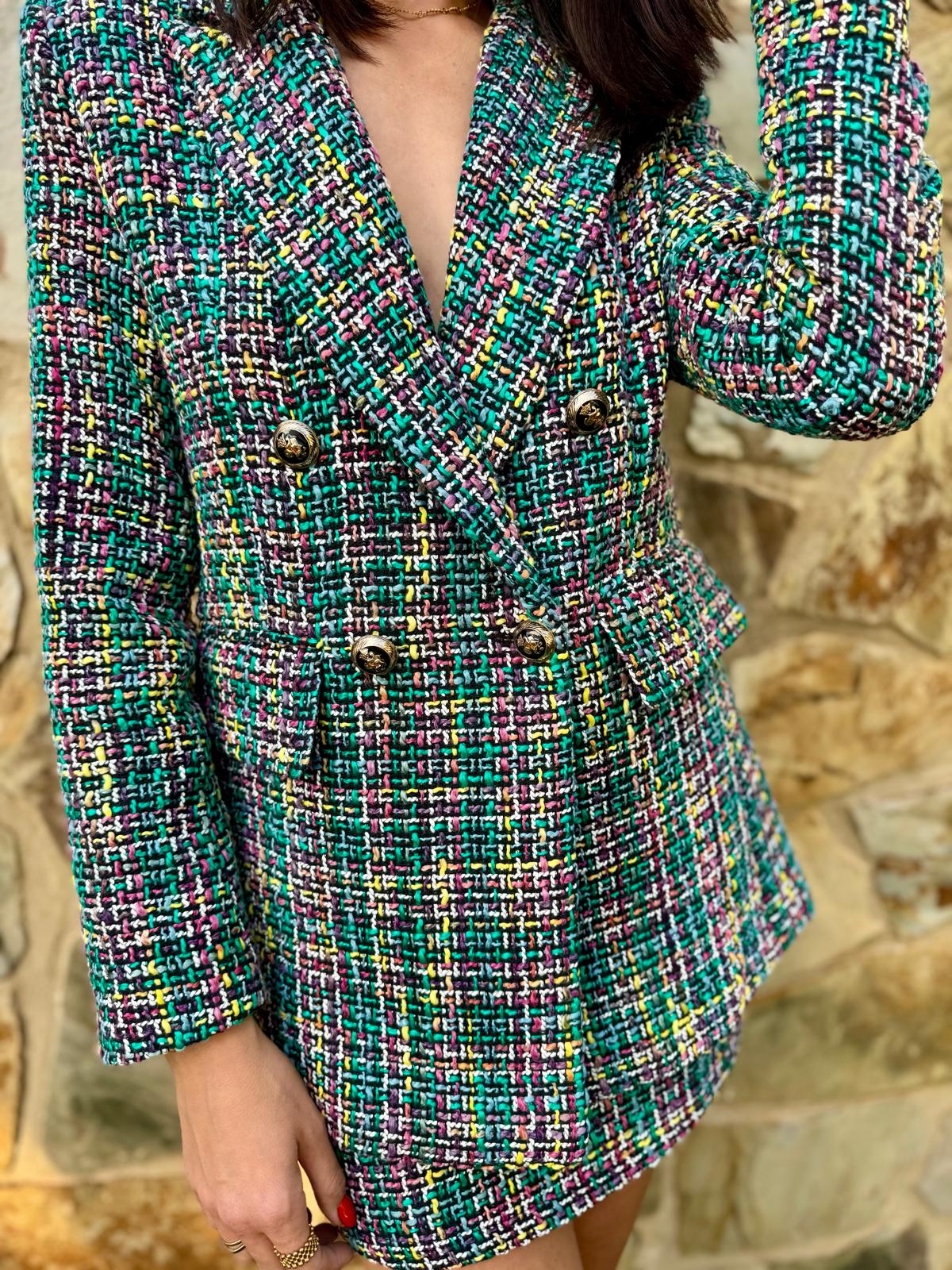 TRAJE CHANEL VERDE