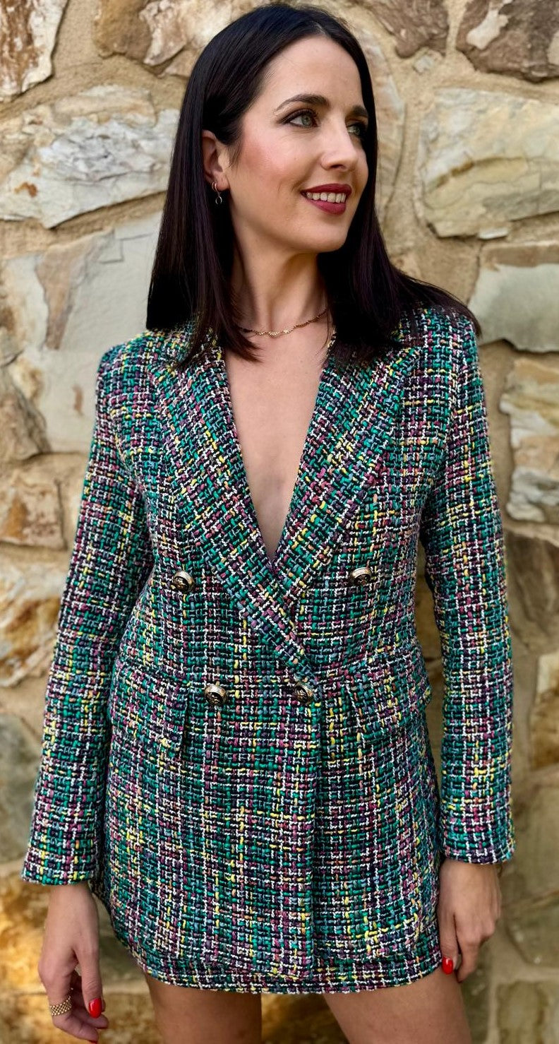 TRAJE CHANEL VERDE