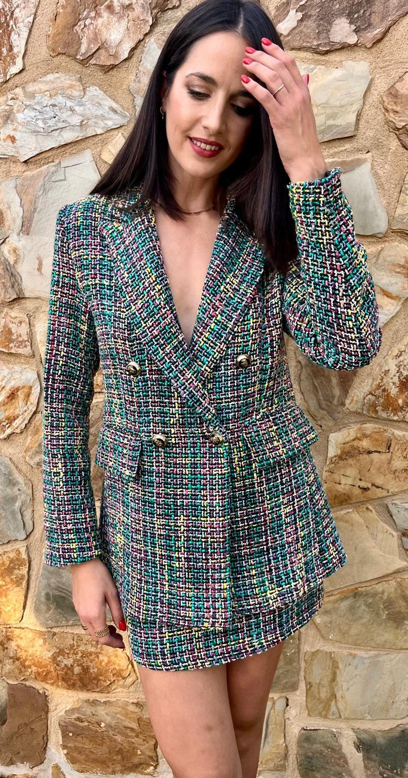 TRAJE CHANEL VERDE