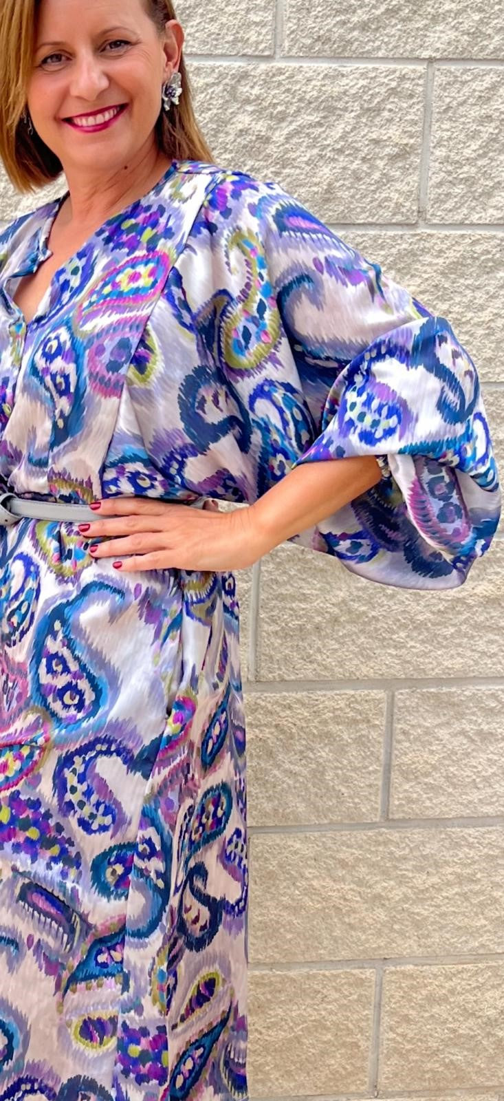 Vestido Cachemir Morado.