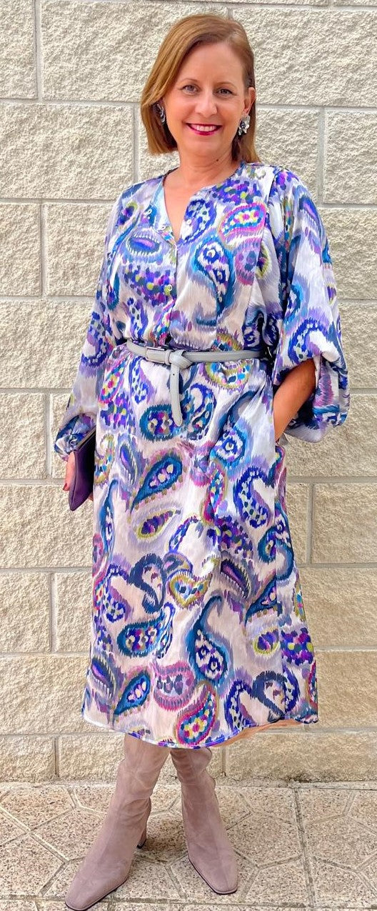 Vestido Cachemir Morado.