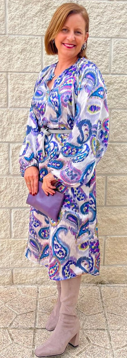 Vestido Cachemir Morado.