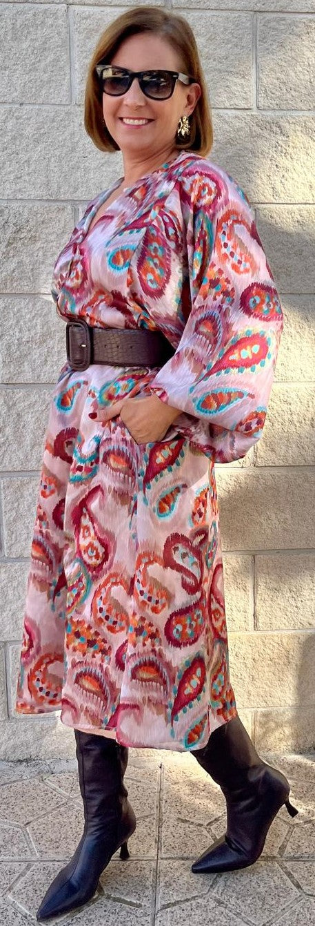 Vestido Cachemir Granate.