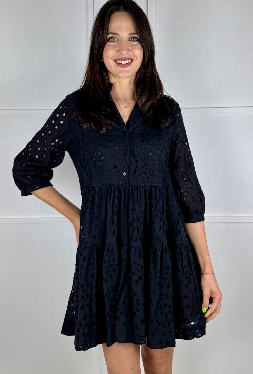 VESTIDO BATISTA NEGRO
