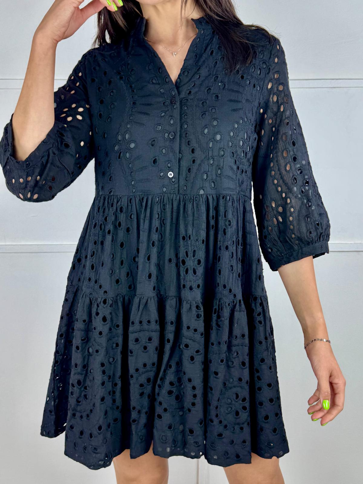 VESTIDO BATISTA NEGRO