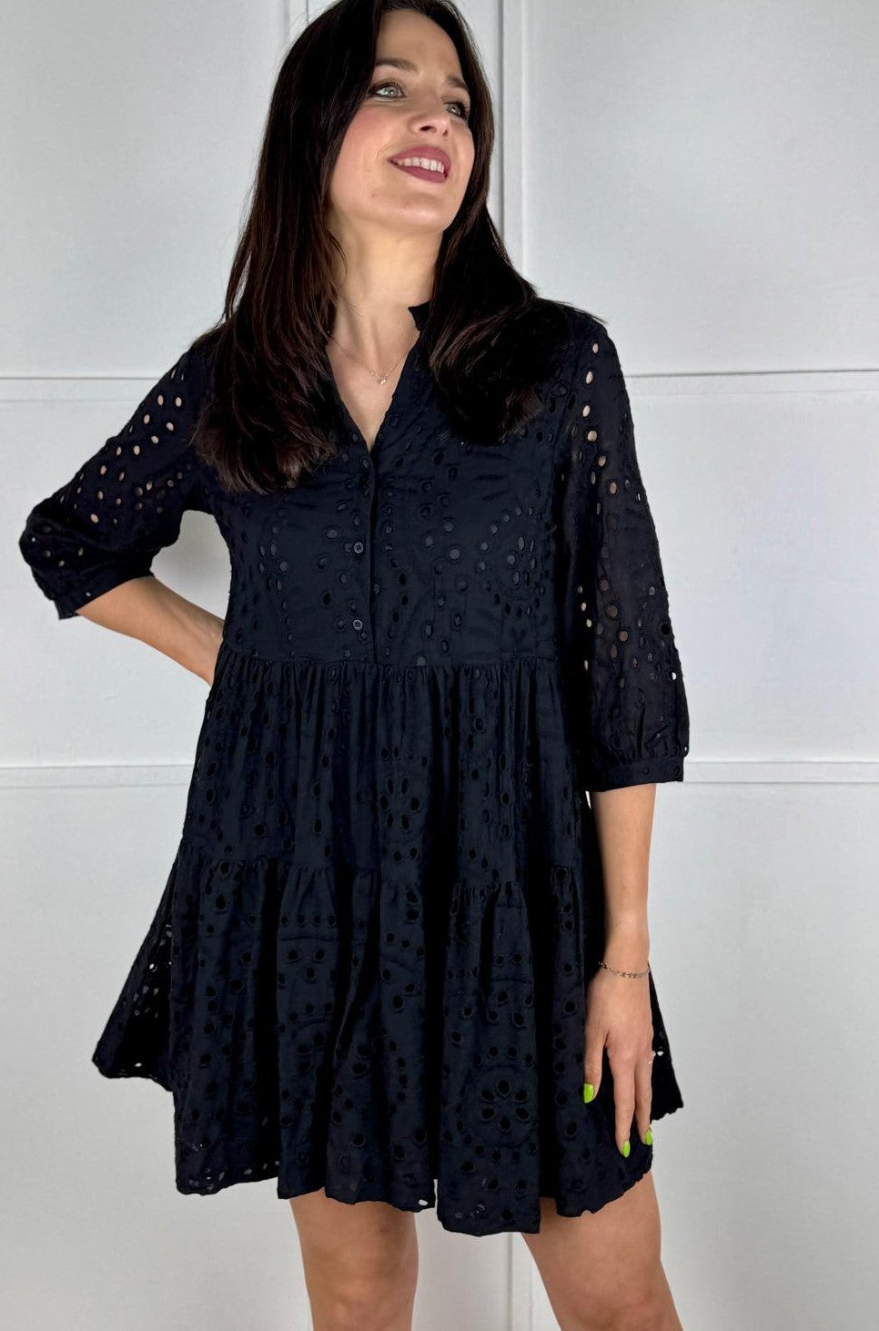 VESTIDO BATISTA NEGRO