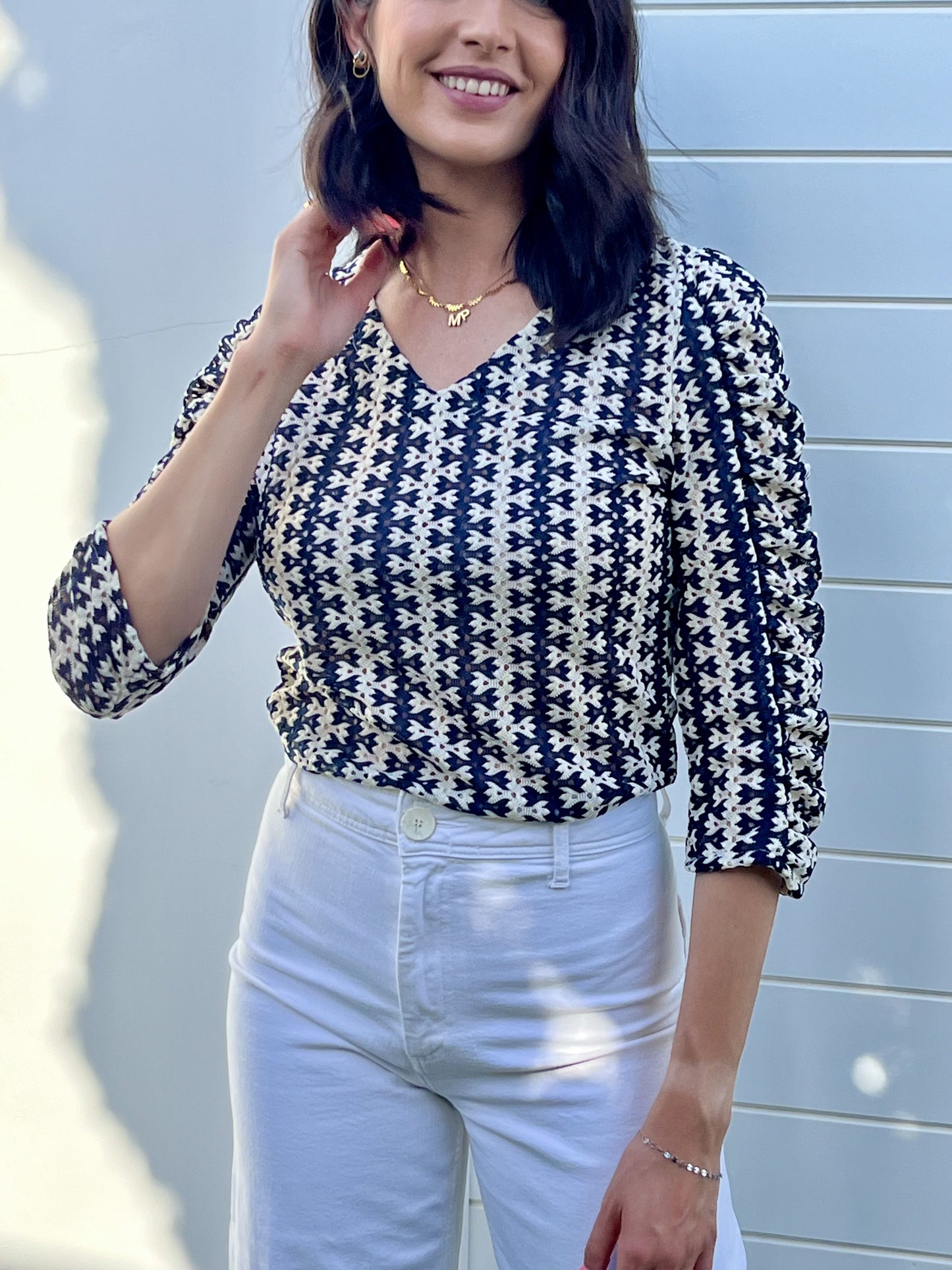 Camisa Sueño Azul y Blanco