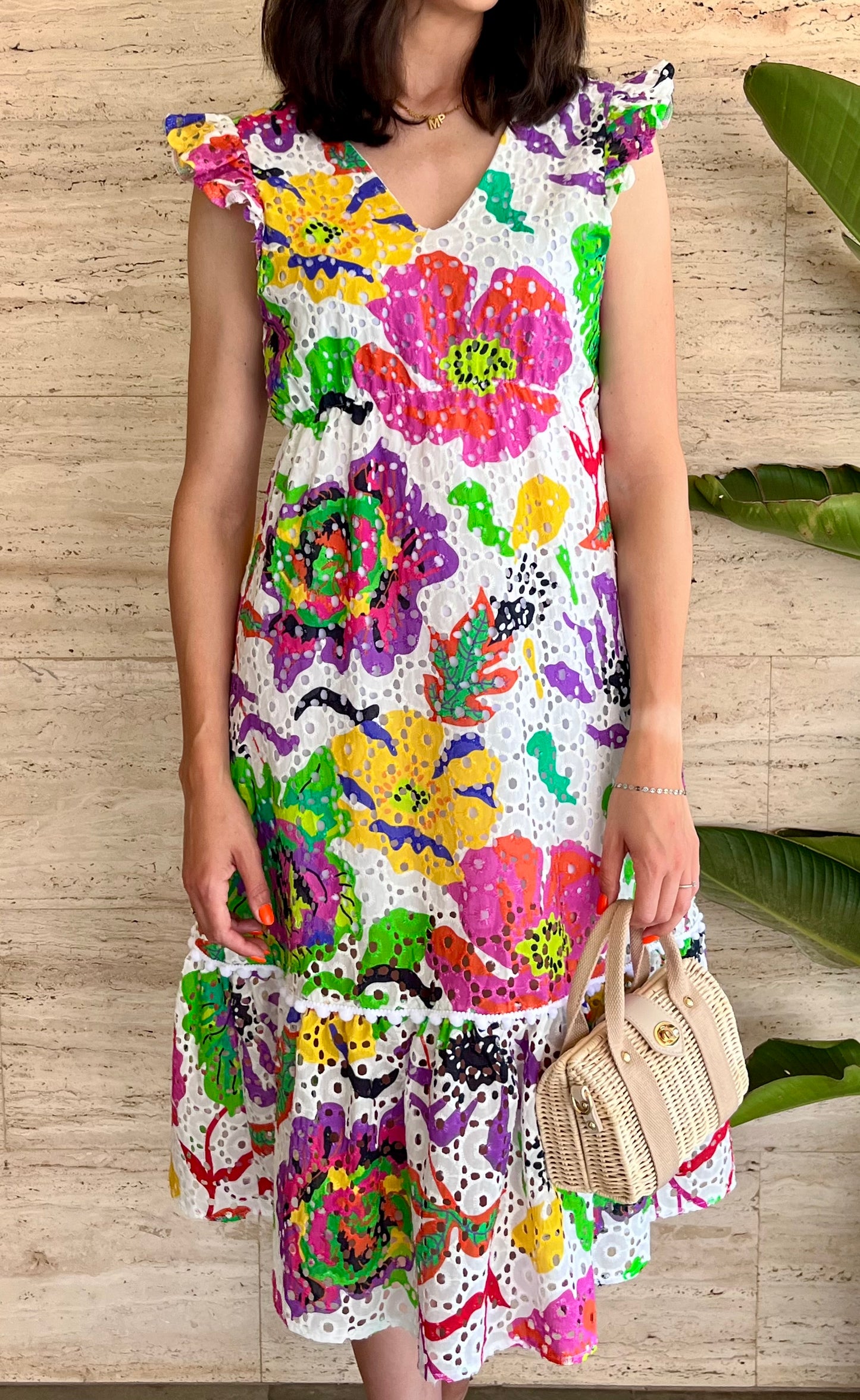 Vestido Batista Estampado