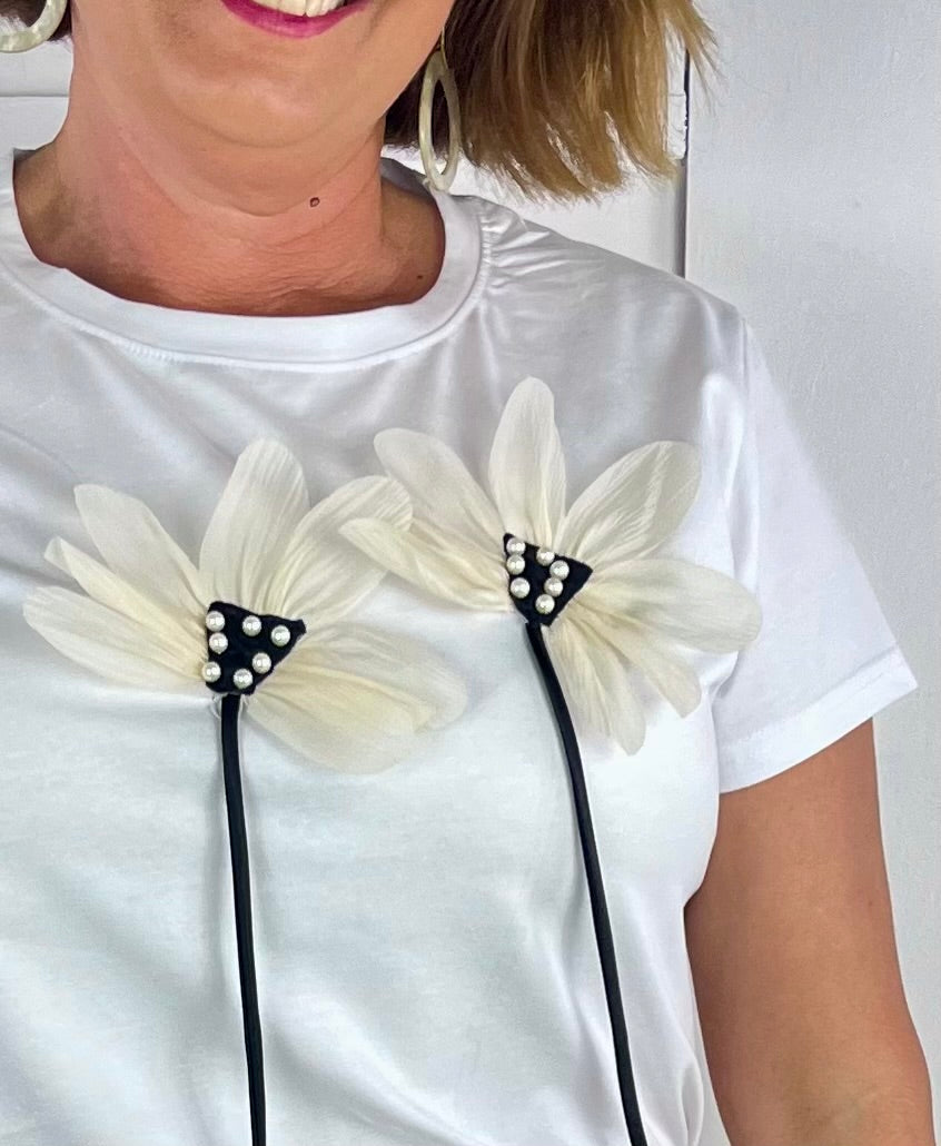 CAMISETA FLOR