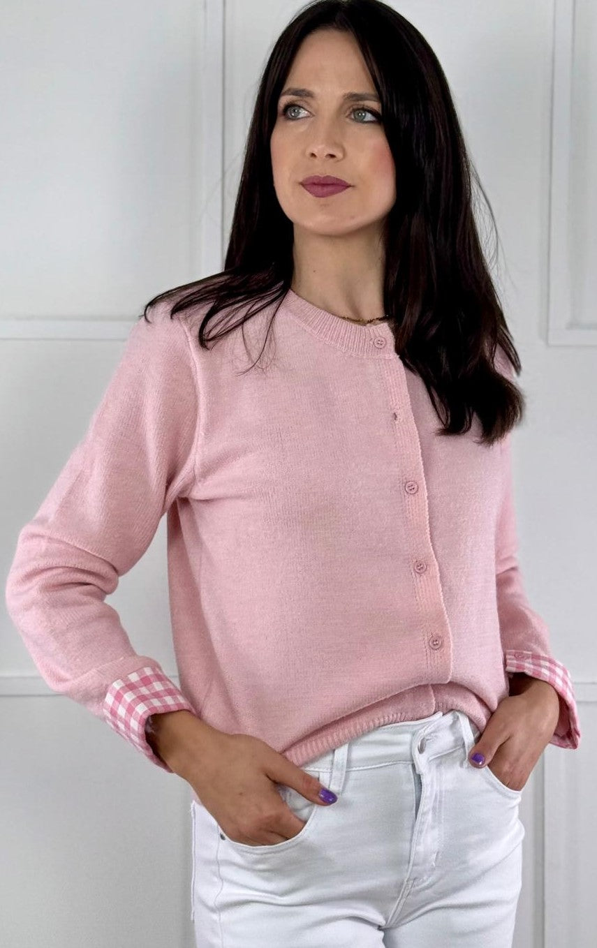 CHAQUETA ROSA VICHY