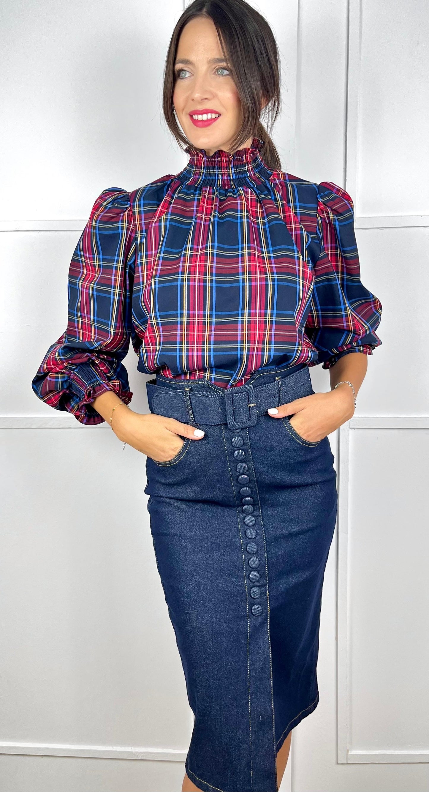 CAMISA COUNTRY CHIC AZUL