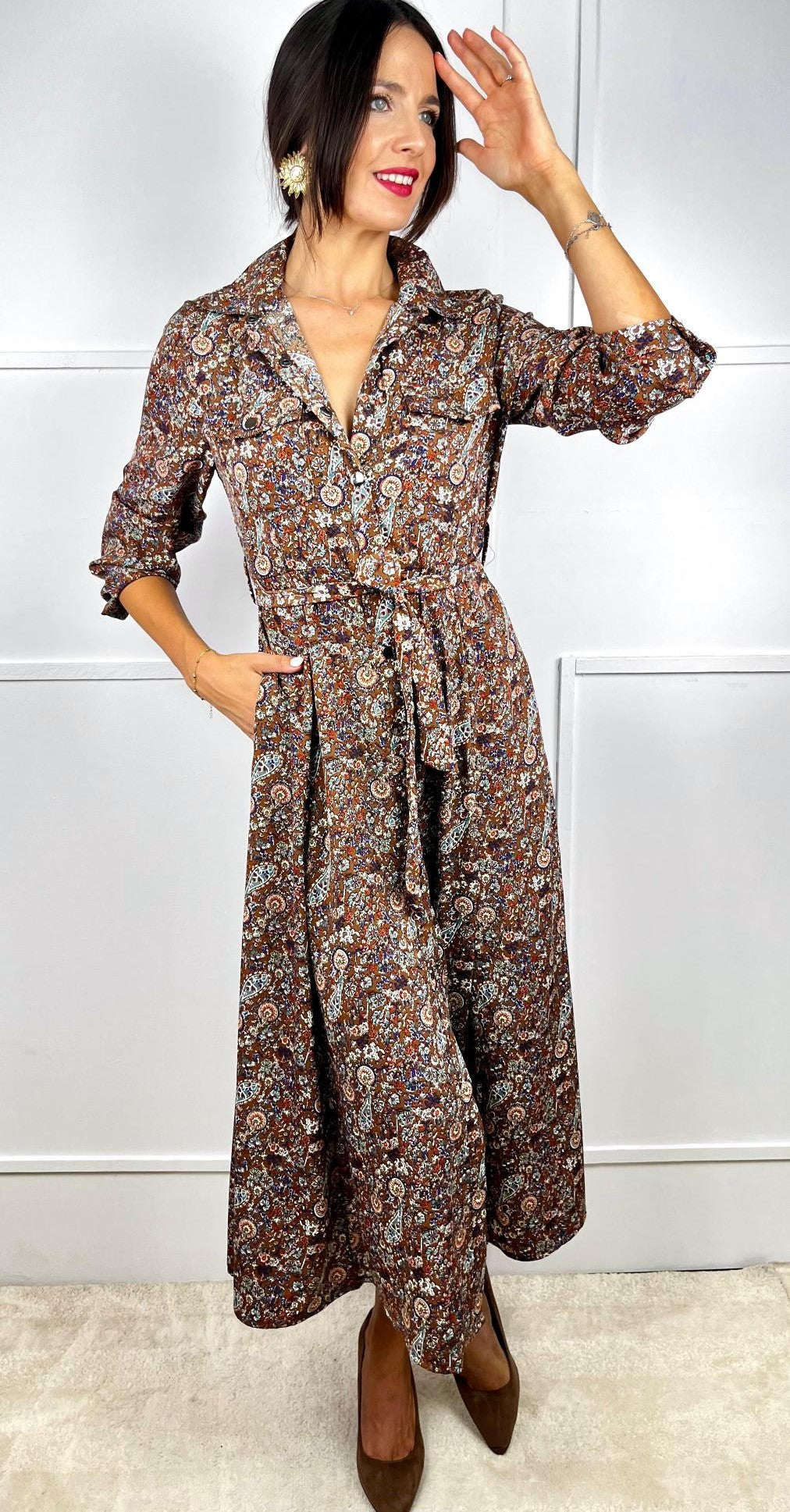 VESTIDO FLOR DE CHOCOLATE