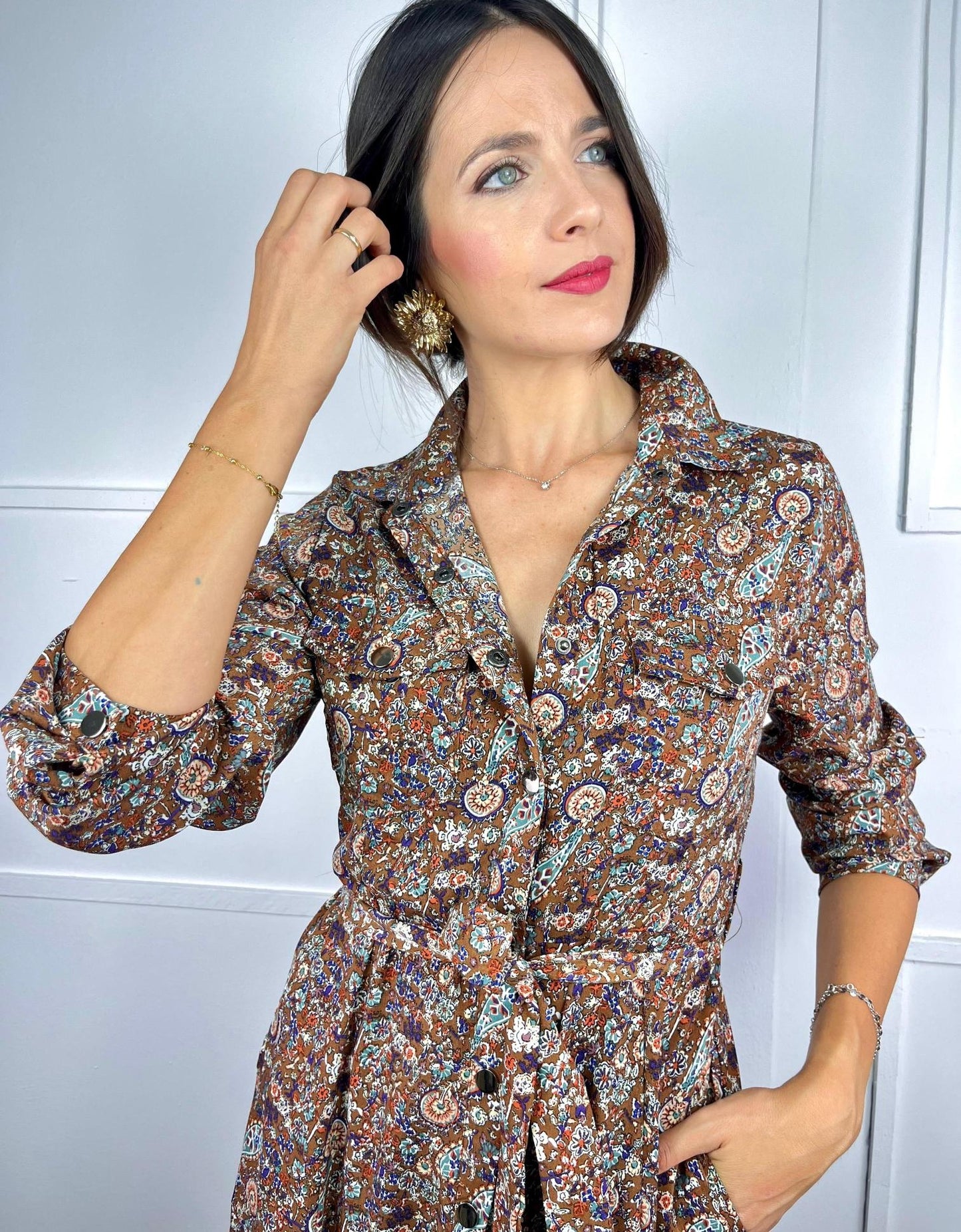 VESTIDO FLOR DE CHOCOLATE