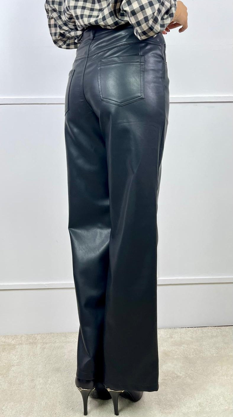 PANTALÓN POLIPIEL NEGRO