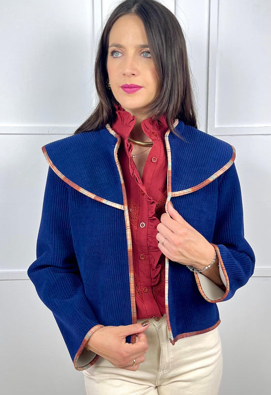 CHAQUETA PANA AZUL