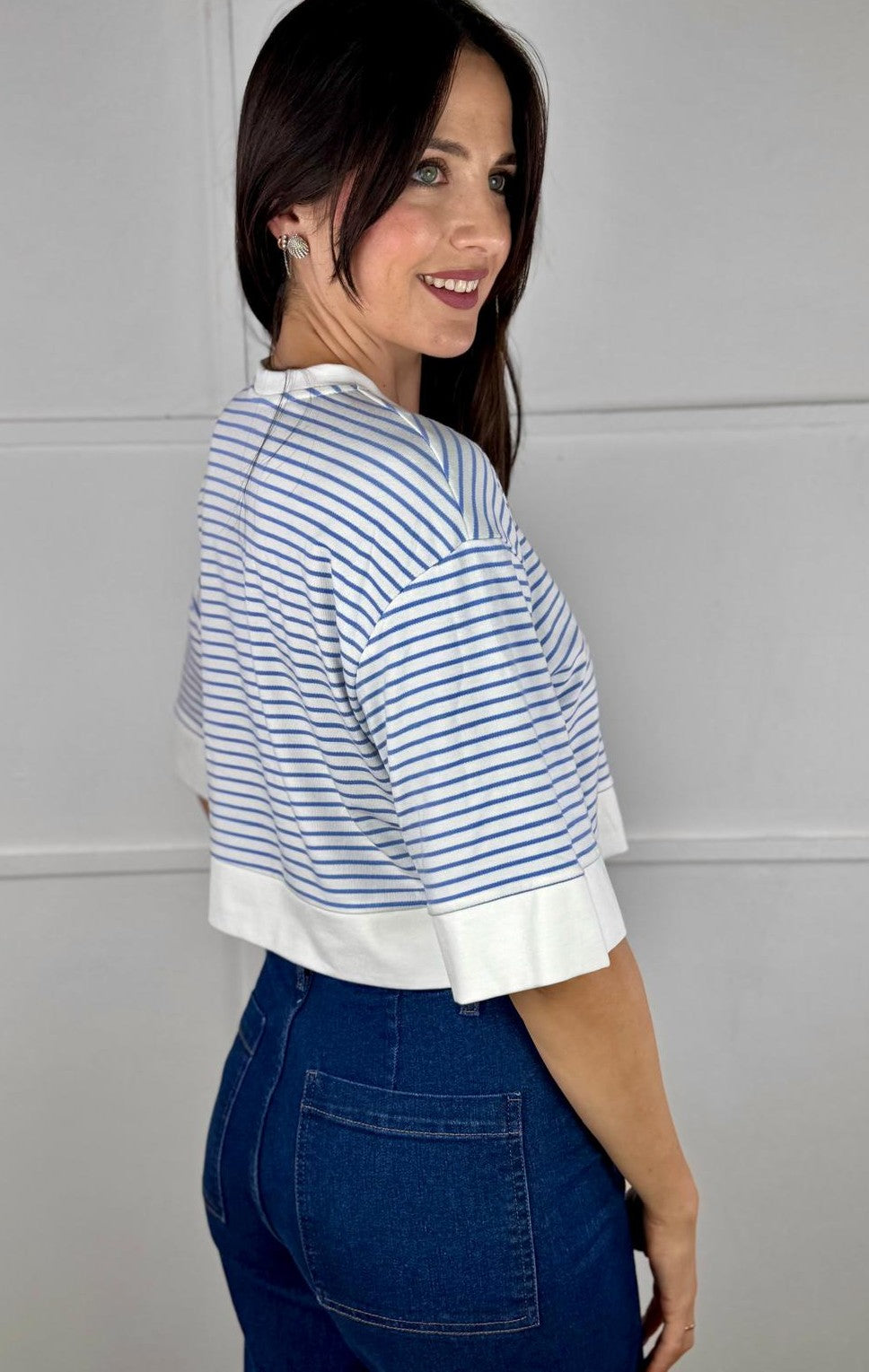 CAMISETA RAYAS AZUL