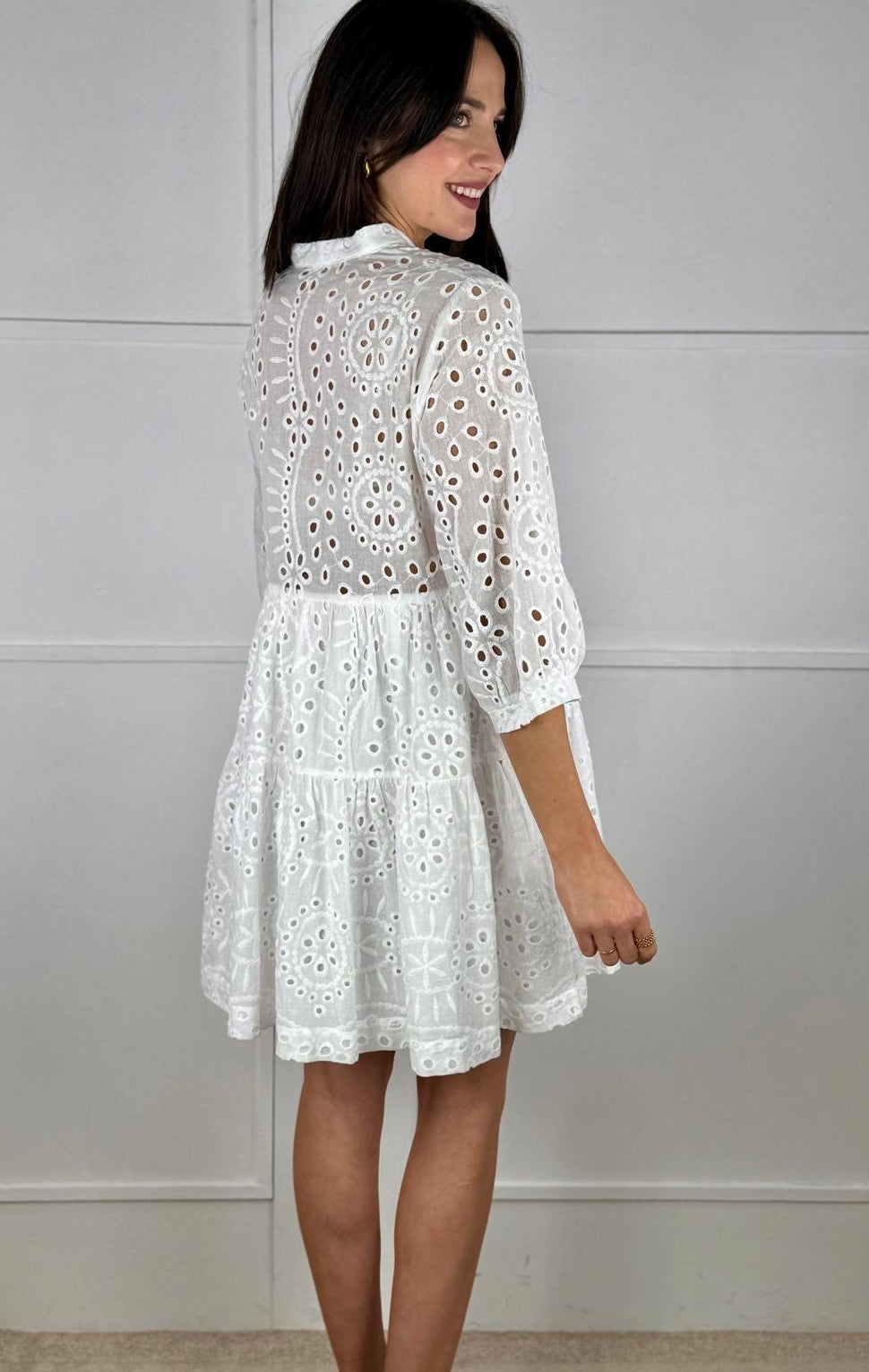 VESTIDO BATISTA BLANCO